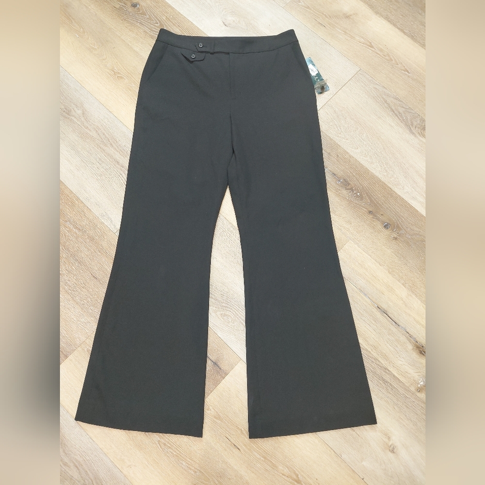 Lauren Ralph Lauren Classic Black Wide Leg Pants Sz 8